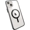 Speck Presidio Perfect-Clear su Impact Geometry + MagSafe - dėklas skirtas Apple iPhone 15 Plus / 14 Plus su MICROBAN coating Clear / Juodas