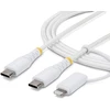 Kabelis USB StarTech 2m USB-C do Lightning 60 W Baltas (2M-U2-LNTC-CABLE)