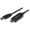 USB kabelis StarTech USB-A - USB-A 2 m Juodas (USB3LINK)