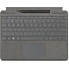 Microsoft Surface Pro 8/9/X 13" dėklas su klaviatūra ir rašikliu, anglų (JAV) išdėstymas, platinos spalvos