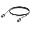 Ubiquiti Patchcord, Cat 6a, F/UTP, 1m, juoda (UACC-CABLE-PATCH-OUTDOOR-C6A-1M-BK)
