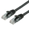 Value RJ-45-2m - UTP - CAT 6A - Pressed, sklandžiai - juoda, (21.99.1462)