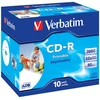 Verbatim AZO 52X Wide Printable 700MB ID Branded,10 Pack
