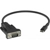 Kabelis USB Vision Professional serijinis USB-C (M) į DB-9 (M) Juodas (TC-USBCSER/BL)
