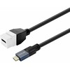 Kabelis USB VivoLink Keystone USB-C M/F 2m Baltas (PROKEYUSBCFM2W)
