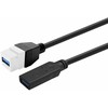 Kabelis USB VivoLink PROKEYUSB3AFF0,2W Keystone USB3.0 Baltas