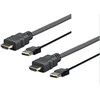 USB kabelis VivoLink USB-A - HDMI 2 m juoda (PROHDMUSB2)