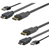 Kabelis USB VivoLink DisplayPort 2 m Juodas (PROHDMIUSBDP2)