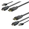 USB kabelis VivoLink Pro HDMI + USB iki DP 1 matuoklis - PROHDMUSBDP1