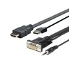 VivoLink USB-A, HDMI, VGA, mini Jack 3.5mm - USB-A, HDMI, VGA (D-Sub), mini Jack 3.5mm 1 m Juodas (PROHDMIMVGA1)