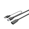 USB kabelis VivoLink USB-A - USB-A 3 m Juodas (ProUSB3AAF3C)