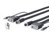 VivoLink D-Sub (VGA) - D-Sub (VGA) kabelis 10 m juodas (PROVGASCW10)