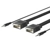 Profusion VivoLink PROVGAS15 15m VGA (D-Sub)+ 3.5mm VGA (D-Sub)+ 3.5mm Juodas VGA-Kabelis (PROVGAS15) - Cable - Digital/Ekranas/Video