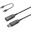USB kabelis VivoLink USB-A - USB-A 5 m Baltas- juodas (PROUSB3AAF5)