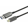 Kabelis USB VivoLink USB-C - USB-A 10 m Juodas (PROUSBCAMMOP20)