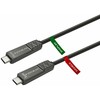 Kabelis USB VivoLink USB-C - USB-C 15 m Juodas (USB-C į USB-C kabelis 15 m)