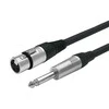 Kabelis VivoLink Vivolink PROAUDXLRFJACK3 kabelis audio 3 m XLR 6.35mm Juodas