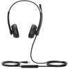 Ausinės Yealink UH34 Dual UC Ausinių rinkinys su laidu su lankeliu ant galvos Biuro/centrum telefoniczne USB Typu-A Juodas