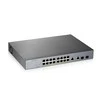 Šakotuvas ZYXEL GS1350-18HP, 18 prievadų valdomas CCTV POE komutatorius, didelio nuotolio, 250 W (1 metų NCC PRO paketo licencija) (5 metų garantija)