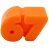 Antistresinis minkomas žaislas NeeDoh „Six Seven“ (67), 7x4 cm - Violetinė