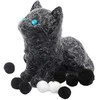 Antistresinis žaislas Katinėlis, 8 cm - Juoda
