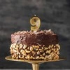 Auksinė žvakutė tortui skaičius "9"