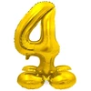 Auksinis pastatomas balionas - skaičius 4, 40 cm