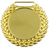 Aukso spalvos metalinis apdovanojimų medalis, 6 cm