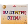 Balionų girlianda "Su gimimo diena", h 36 cm