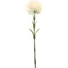 Baltai rožinis dirbtinis gvazdiko žiedas ant koto, 58 cm