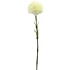 Baltas dirbtinis gvazdiko žiedas ant koto, 58 cm