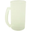 Baltas matinio stiklo bokalas, 500 ml