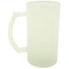 Baltas matinio stiklo bokalas, 500 ml