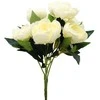 Dirbtinė bijūnų puokštė, 43 cm - Tamsiai raudona