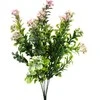 Dirbtinė buksmedžio puokštė, 38 cm - Rožinė