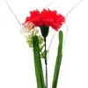 Dirbtinė gėlė gvazdiko žiedas ant koto, 49 cm - Raudona