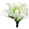 Dirbtinė gėlė magnolijos žiedas - Baltai žalsva