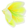 Dirbtinė gėlė magnolijos žiedas, 6 vnt. - Geltona