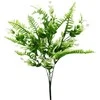 Dirbtinė lapų puokštė su bruknienojais, 32 cm