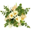 Dirbtinė magnolijų ir eukaliptų šakų puokštė vazone