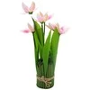 Dirbtinė orchidėjų puokštė, 30 cm - Rožinė