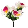Dirbtinė orchidėjų puokštė, 33 cm - Žalsva
