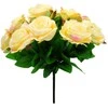 Dirbtinė rožių puokštė, 31 cm - Oranžinė