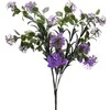Dirbtinė violetinės spalvos gėlės puokštė, 50 cm