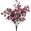 Dirbtinė violetinių linų žiedų puokštė, 32 cm