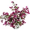 Dirbtinė violetinių linų žiedų puokštė, 32 cm