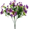 Dirbtinė violetinių našlaičių puokštė, 34 cm