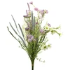 Dirbtinių violetinių lauko gėlių puokštė, 58 cm