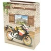 Dovanų maišelis su motociklais, 17x15x6 cm - Raudona