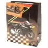 Dovanų maišelis su motociklais, 17x15x6 cm - Raudona